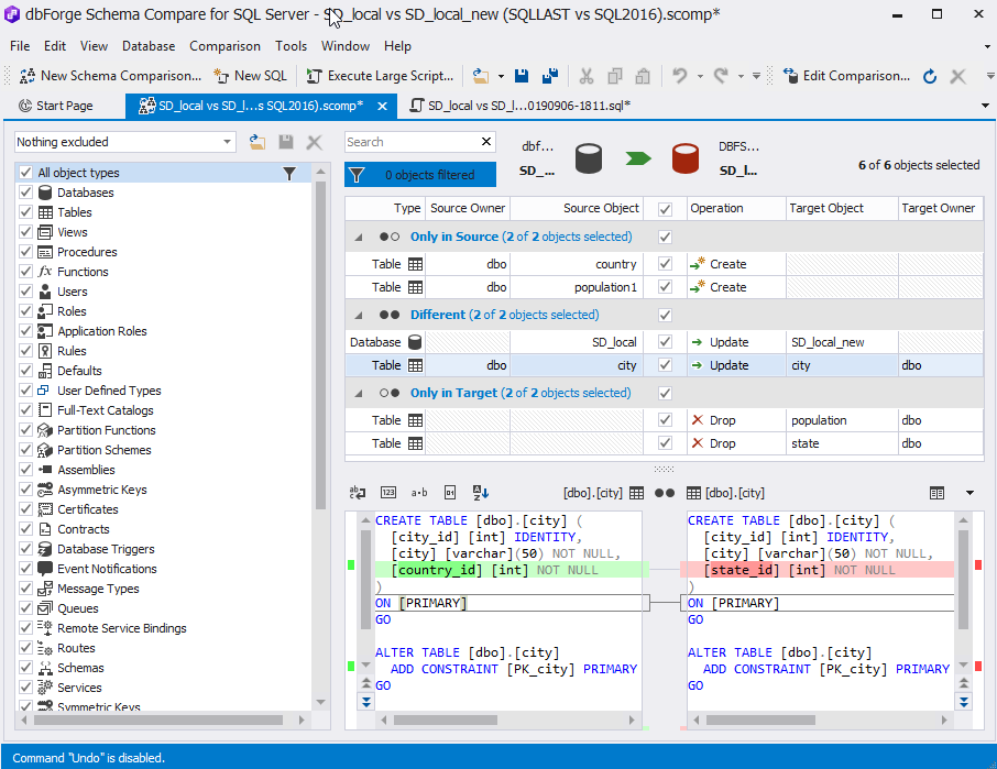 New SQL query